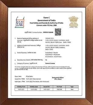 Food License in India